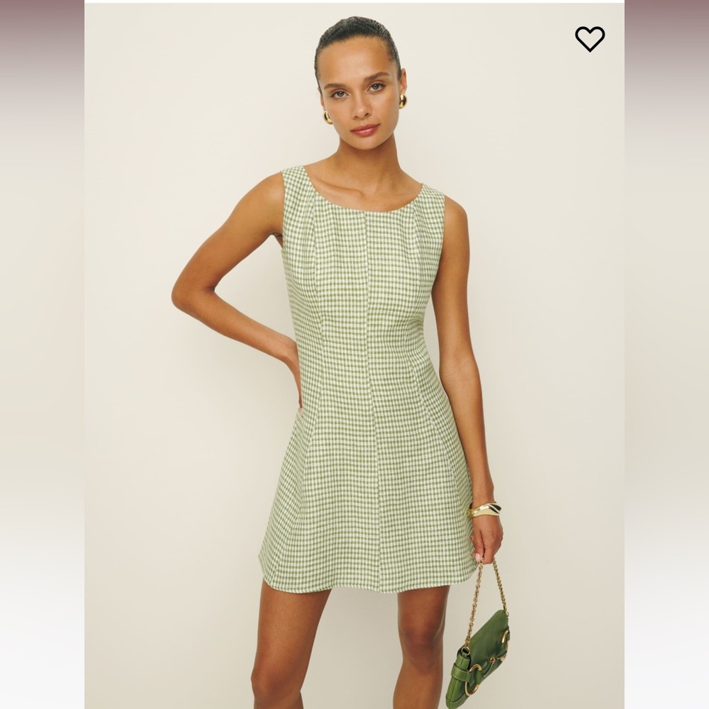 Reformation Amorette Linen Dress Sz 8
